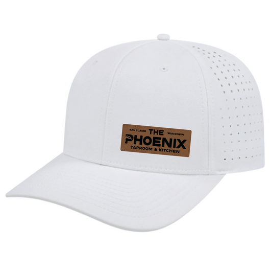 The Phoenix Leather Patch Hat - Perforated Performance Snap Back